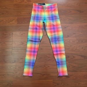 BlackMilk Clothing Tartan Rainbow Leggings